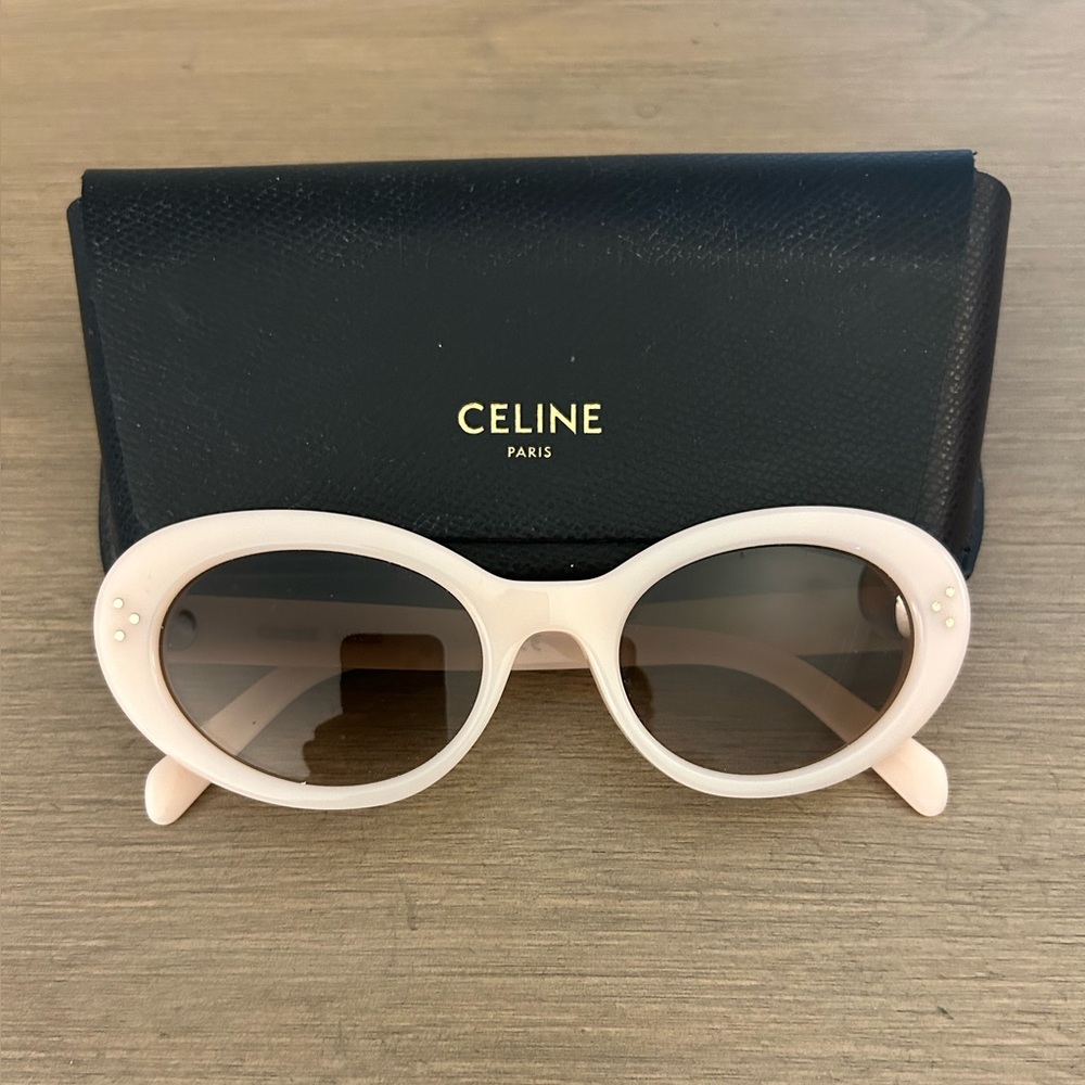 Pink Celine Oval Cat Eye Sunglasses, Gorgeous and like new!